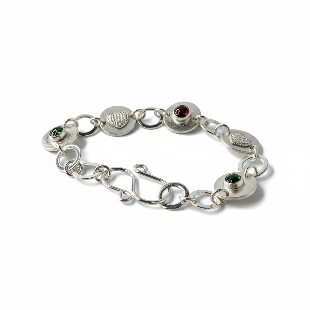 Heart & Tourmaline Connection Bracelet