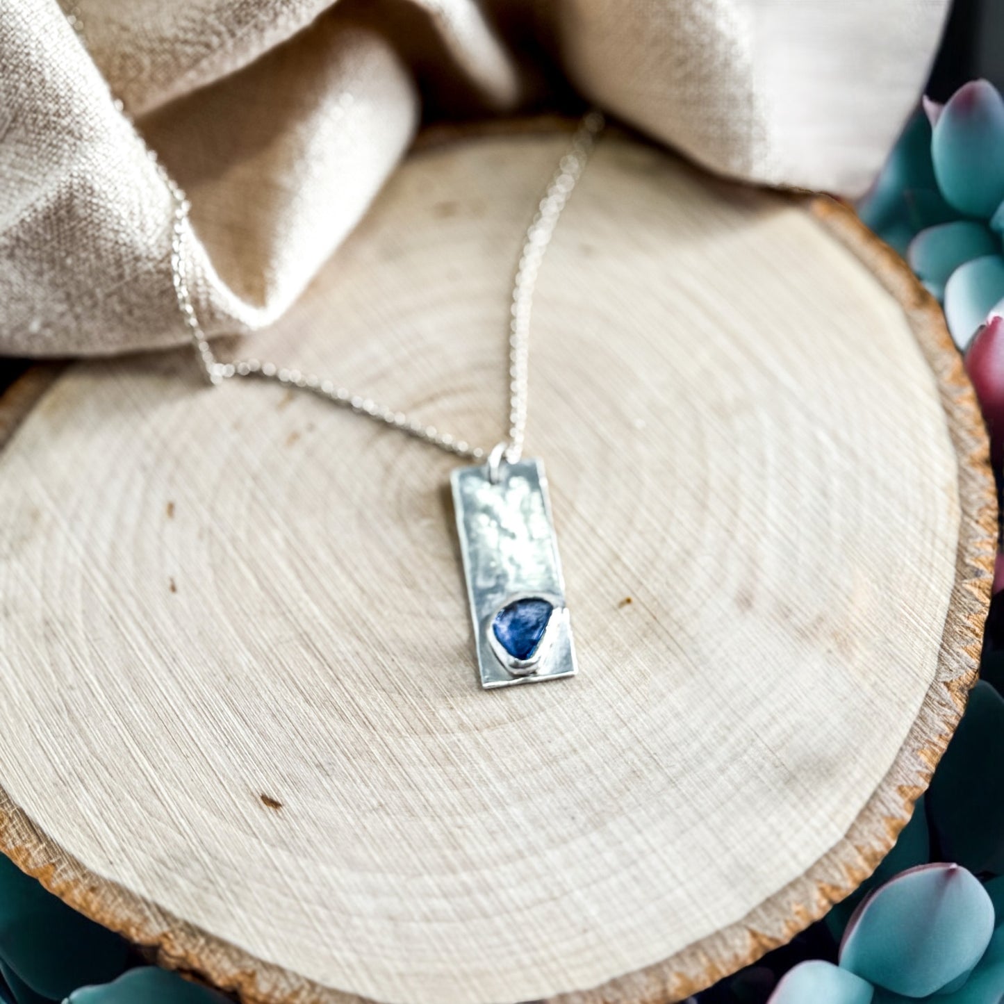 Freeform Sapphire Necklace