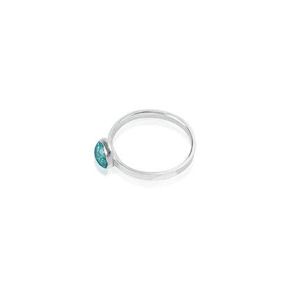 Green Opal Solitaire Ring