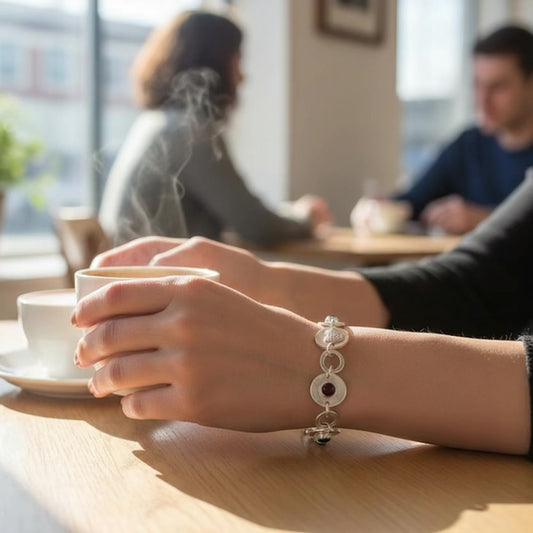Heart & Tourmaline Connection Bracelet